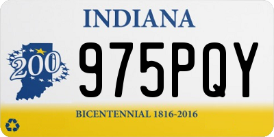 IN license plate 975PQY