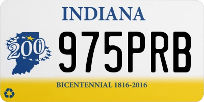 IN license plate 975PRB