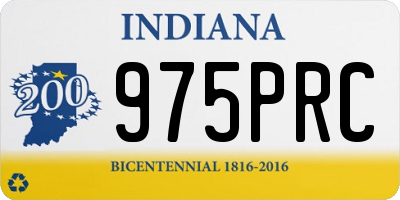 IN license plate 975PRC