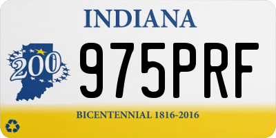 IN license plate 975PRF