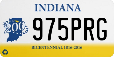 IN license plate 975PRG