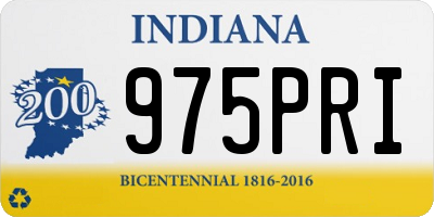 IN license plate 975PRI