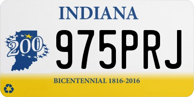 IN license plate 975PRJ