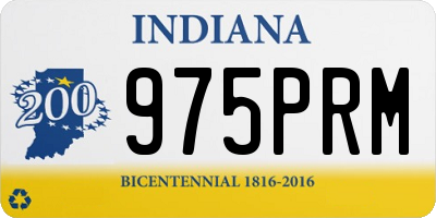 IN license plate 975PRM