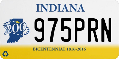 IN license plate 975PRN