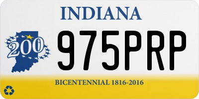 IN license plate 975PRP