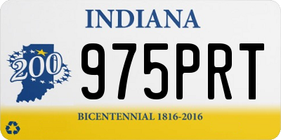 IN license plate 975PRT