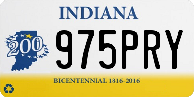 IN license plate 975PRY