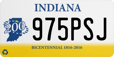IN license plate 975PSJ