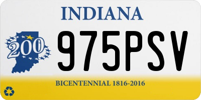 IN license plate 975PSV