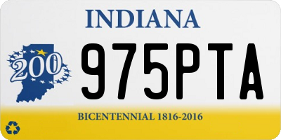 IN license plate 975PTA