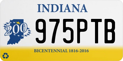 IN license plate 975PTB