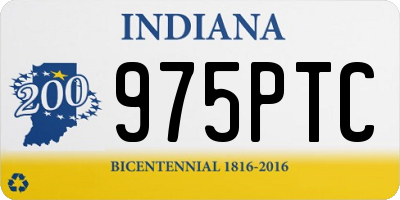 IN license plate 975PTC