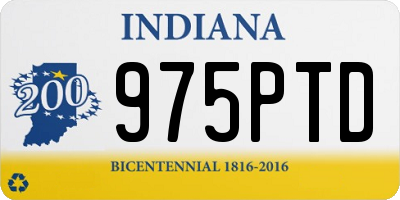 IN license plate 975PTD