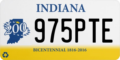 IN license plate 975PTE