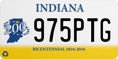 IN license plate 975PTG