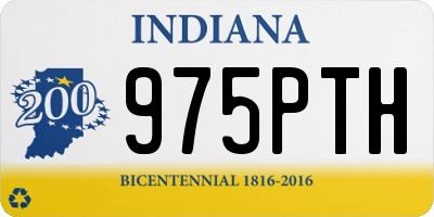 IN license plate 975PTH