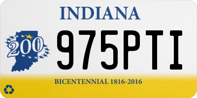IN license plate 975PTI