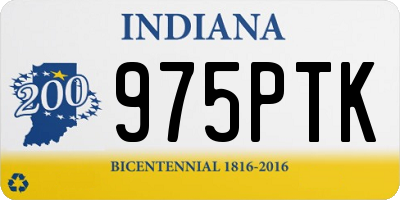 IN license plate 975PTK