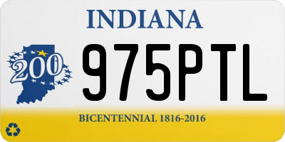 IN license plate 975PTL