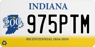 IN license plate 975PTM
