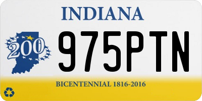 IN license plate 975PTN