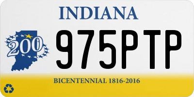 IN license plate 975PTP