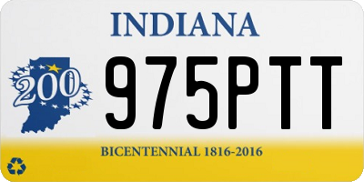 IN license plate 975PTT