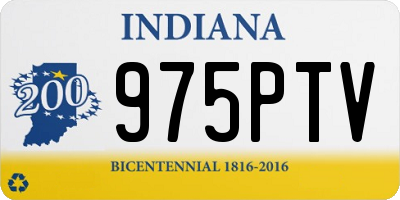 IN license plate 975PTV