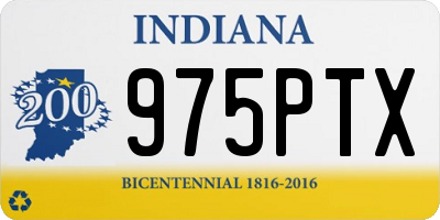 IN license plate 975PTX