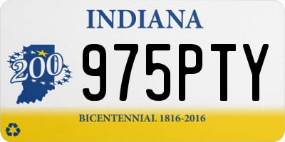 IN license plate 975PTY