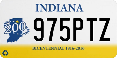 IN license plate 975PTZ