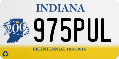 IN license plate 975PUL