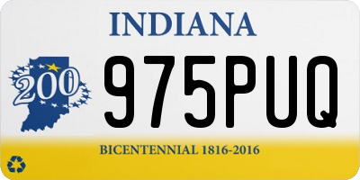 IN license plate 975PUQ