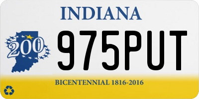 IN license plate 975PUT