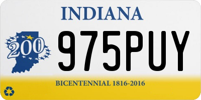IN license plate 975PUY