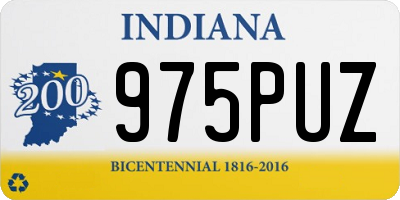 IN license plate 975PUZ