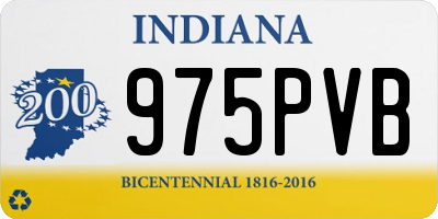 IN license plate 975PVB