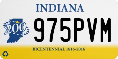 IN license plate 975PVM