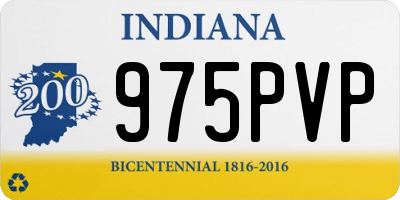 IN license plate 975PVP