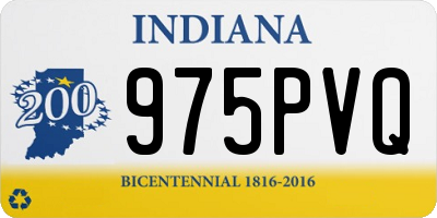 IN license plate 975PVQ