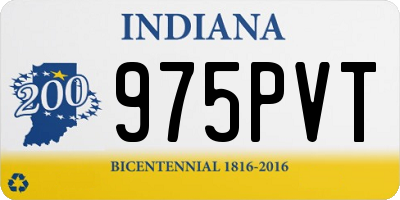 IN license plate 975PVT