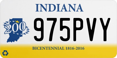 IN license plate 975PVY