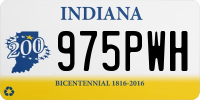 IN license plate 975PWH