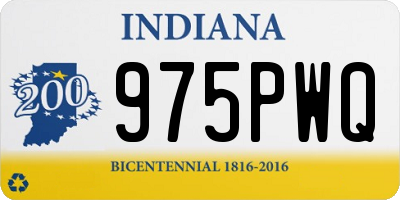 IN license plate 975PWQ