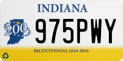IN license plate 975PWY