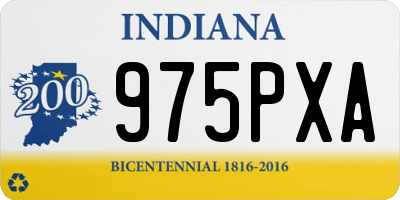 IN license plate 975PXA