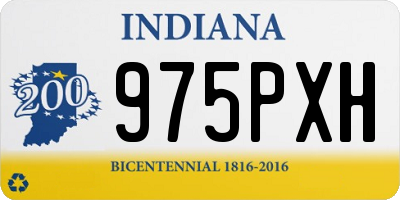 IN license plate 975PXH