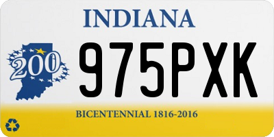 IN license plate 975PXK