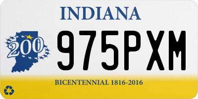 IN license plate 975PXM